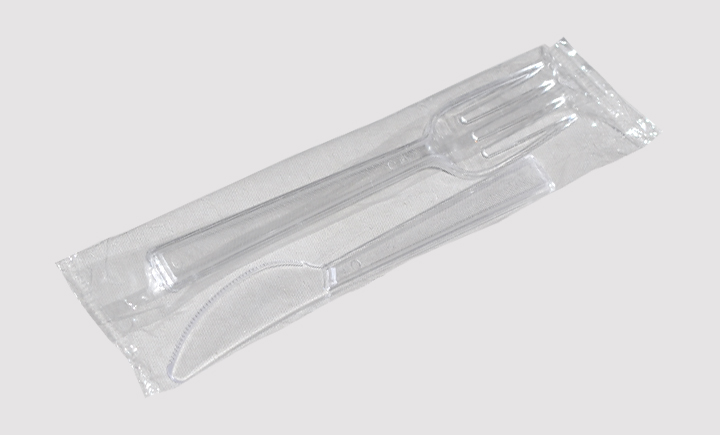Tekli ve Ambalajlı Plastik Çatal - Bıçak